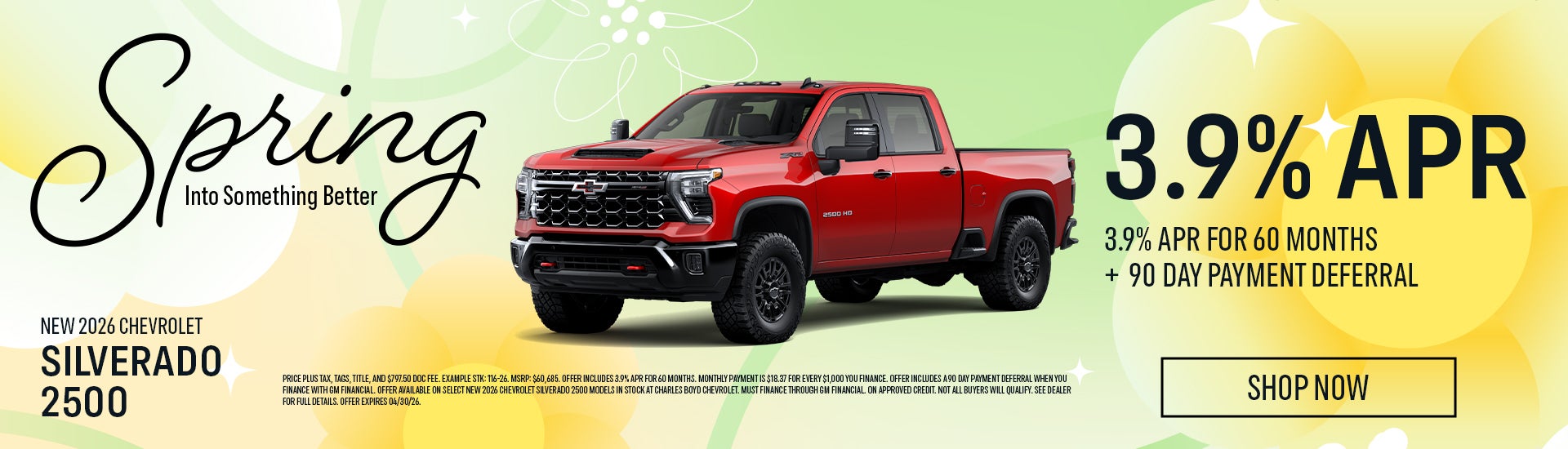 New 2026 Chevrolet Silverado 2500