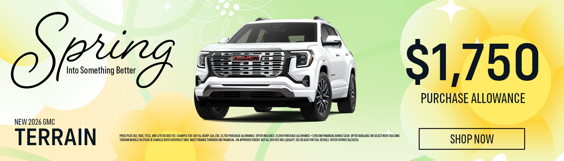 New 2026 GMC Terrain