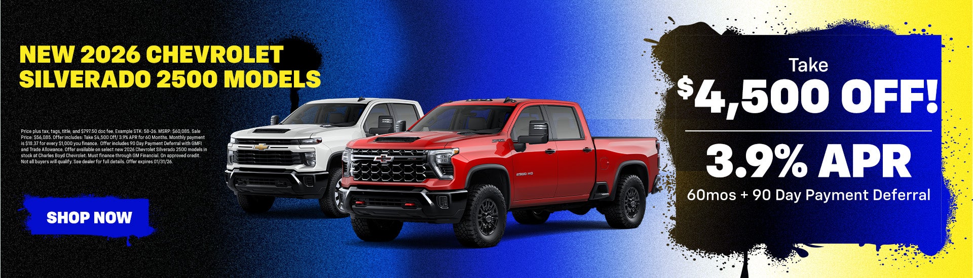 New 2026 Chevrolet Silverado 2500