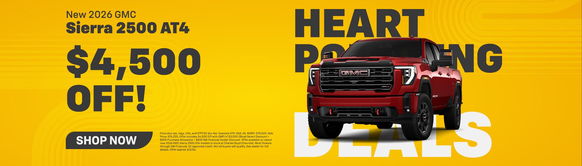 New 2026 GMC Sierra 2500 AT4